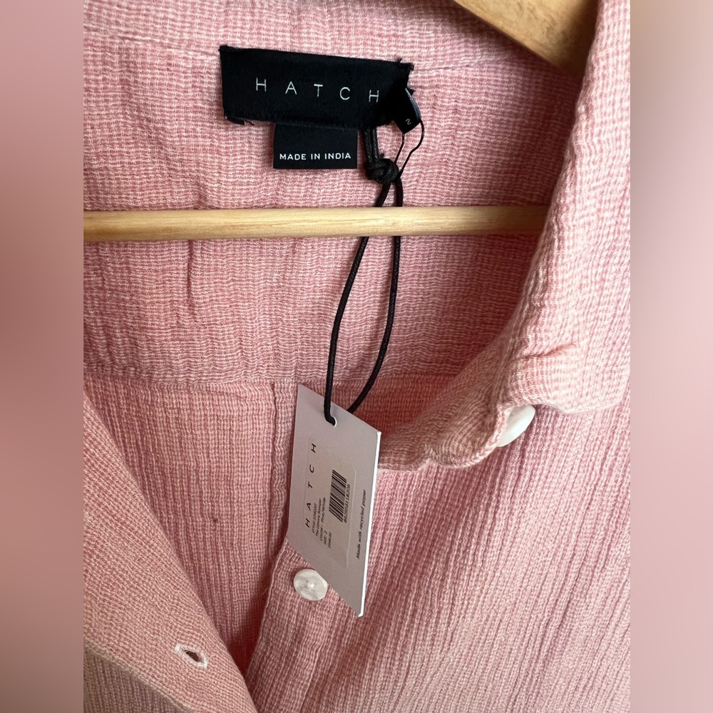 Hatch Lenora jumpsuit pink/white size 2 NWT - Picture 6 of 6